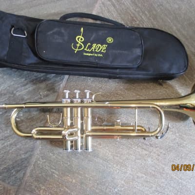 Slade brand Trumpet with case and mouthpiece | Reverb
