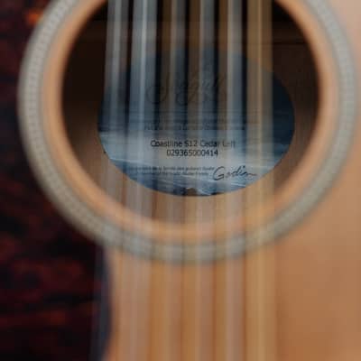Seagull Coastline S12 Cedar Left-Handed Acoustic Guitar image 4