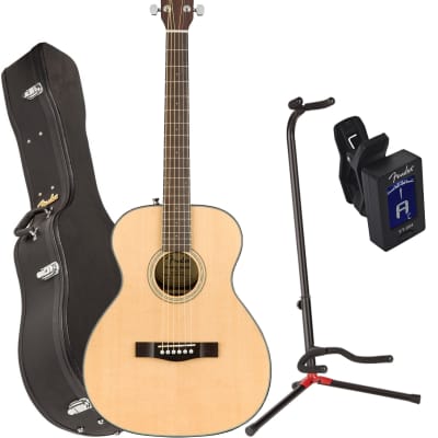 Fender 0962713221 CT-140SE NAT W/C Acoustic Electric Guitar w/ Case, Stand, and Tuner image 1