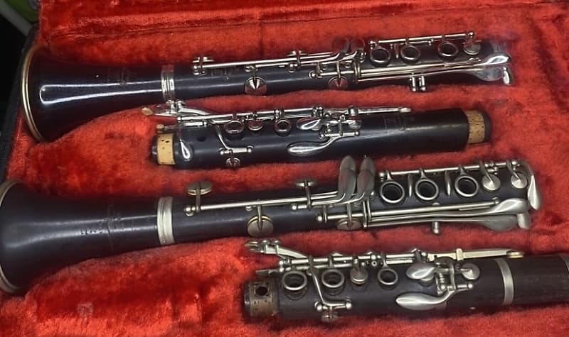 2 Buffet Crampon R13 pro Clarinet 1975 1976 and Brevete SGDG Reverb