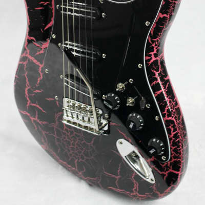 Custom Crackle Painted and Upgraded Fender Squier Affinity Strat With Gig Bag image 3