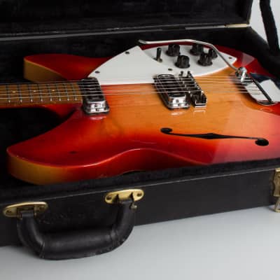 Rickenbacker  Model 335S/Rose Morris Model 1997 Thinline Hollow Body Electric Guitar (1965), ser. #EG-335, black hard shell case. image 12