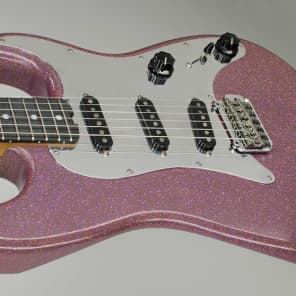 RockRabbit  Purple Sparkly Basic Bitch Guitar 2017, Super Strat Style, Bare Knuckle image 2