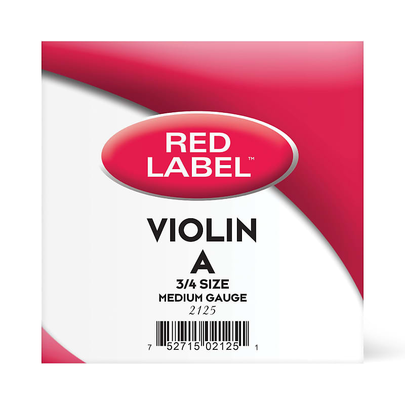 Red Label Violin A Single String 3/4 Medium image 1