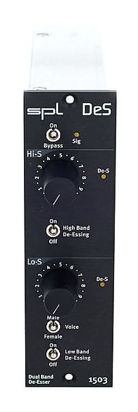 SPL DeS Model 1503 500 Series Dual Band De-Esser Module