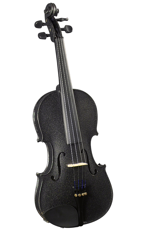 Cremona SV-130 Premier Novice Violin Outfit - Sparkling Black - 4/4 image 1