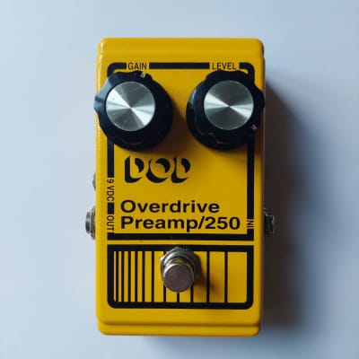 DOD Overdrive Preamp 250  - 1990s Reissue Yellow for sale