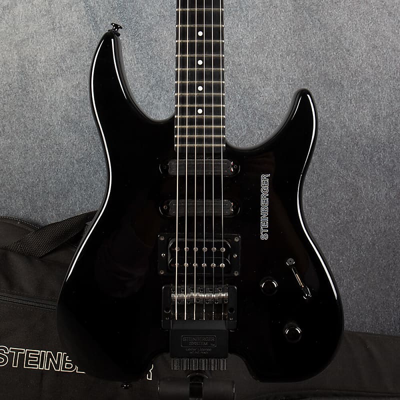 Steinberger GR4 Headless Guitar Black Gig Bag 2nd Hand Reverb