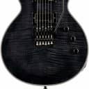 ESP LTD EC-1000FR Electric Guitar w/ Floyd Rose, Flame Maple, See Thru Black