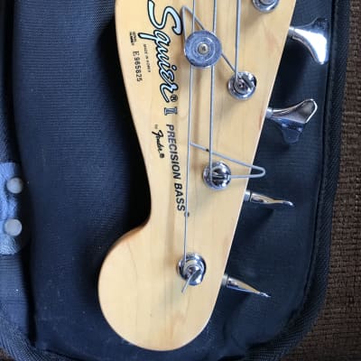 Fender 1989 Squier 2 Precision Bass 1989 Olympic white pearl image 2