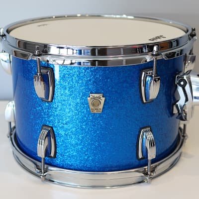 Ludwig Classic Maple 8" x 12" Tom - USA Made Custom Drum - Blue Sparkle - 2024 image 3