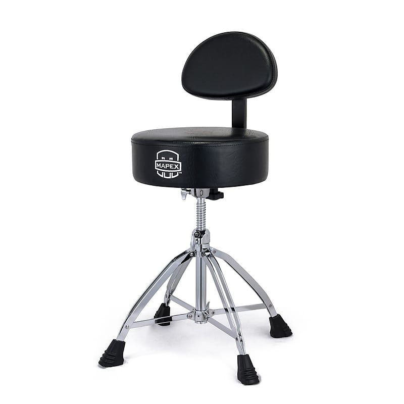 Mapex T870 Drum Throne Round Top with Back Rest image 1
