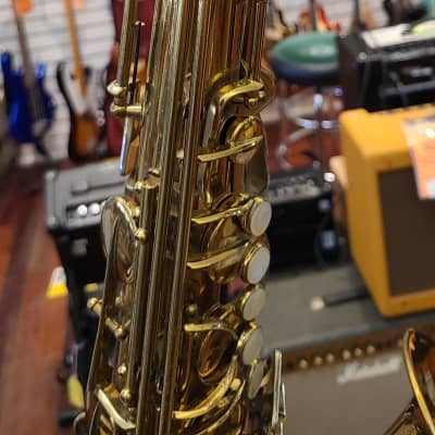 Conn 30M Tenor Saxophone Vintage w/ Selmer Paris Neck & C Star Paris Mouthpiece '35-'43 Gold Lacquer image 14