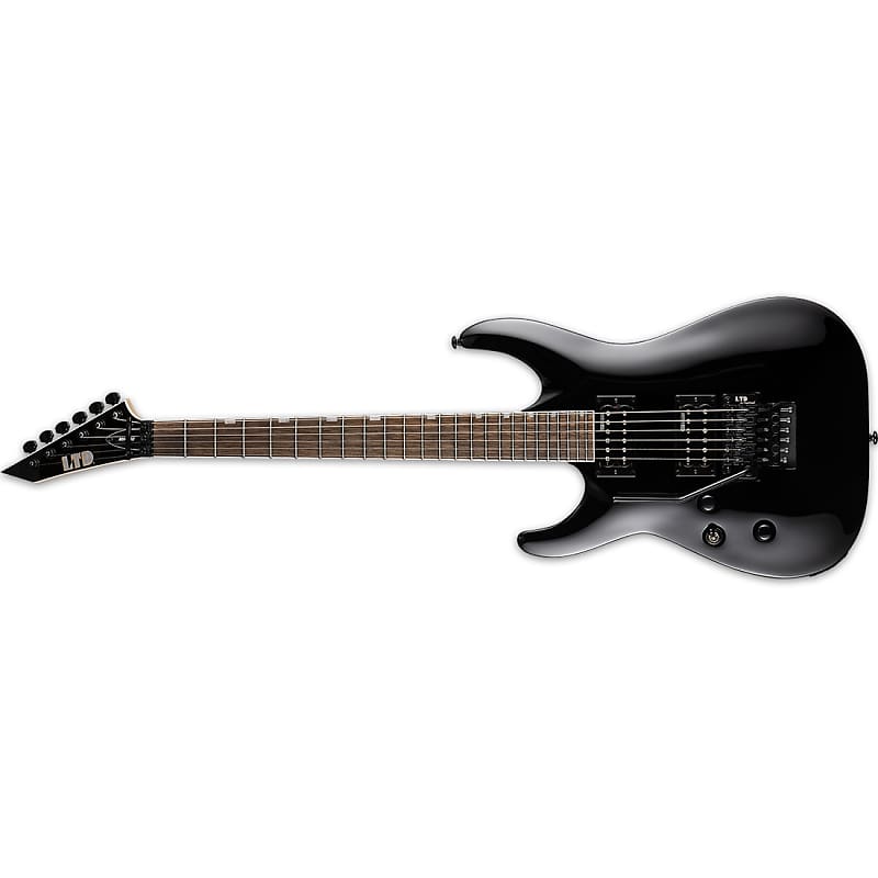 ESP LTD MH-200 Electric Guitar - Black Left | Reverb