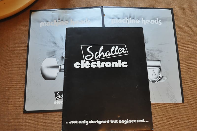 Schaller vintage catalog booklet brochure. ca 1981 Reverb