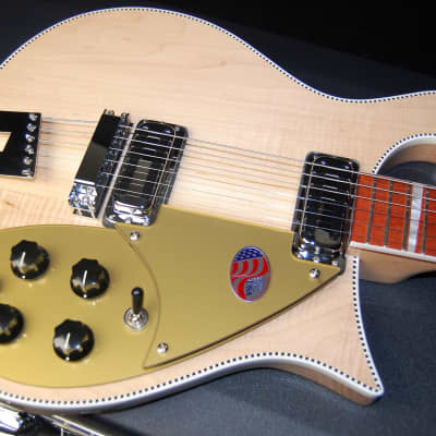 MINT! Rickenbacker 660 Electric Guitar OHSC 100% Unplayed Hardshell Case Maple Glo image 1