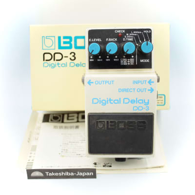 Boss DD-3 Digital Delay Long Chip With Original Box 1987 Made in Japan Guitar Effect Pedal 792101 for sale