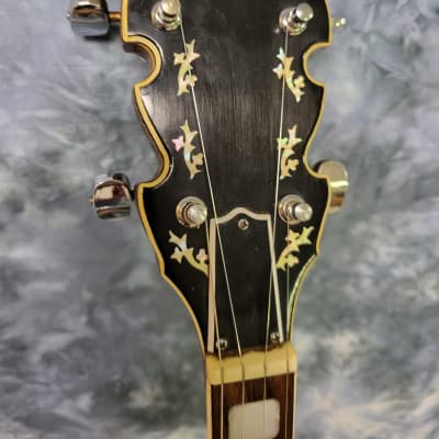 Vintage 1960's Conqueror by Kawai 5 String Banjo Pro Setup New Strings Arm Rest Unusual Woods New Gigbag image 7