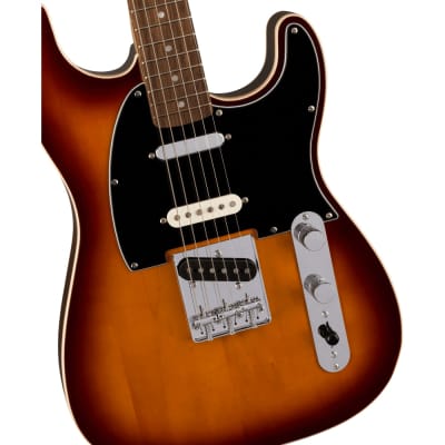 Squier Paranormal Custom Nashville Stratocaster, Laurel Fingerboard, Chocolate 2-Colour Sunburst image 4