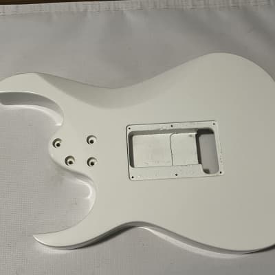 2007 Indonesian Ibanez RG350DX White Strat Basswood Guitar Body Floyd Ready image 14