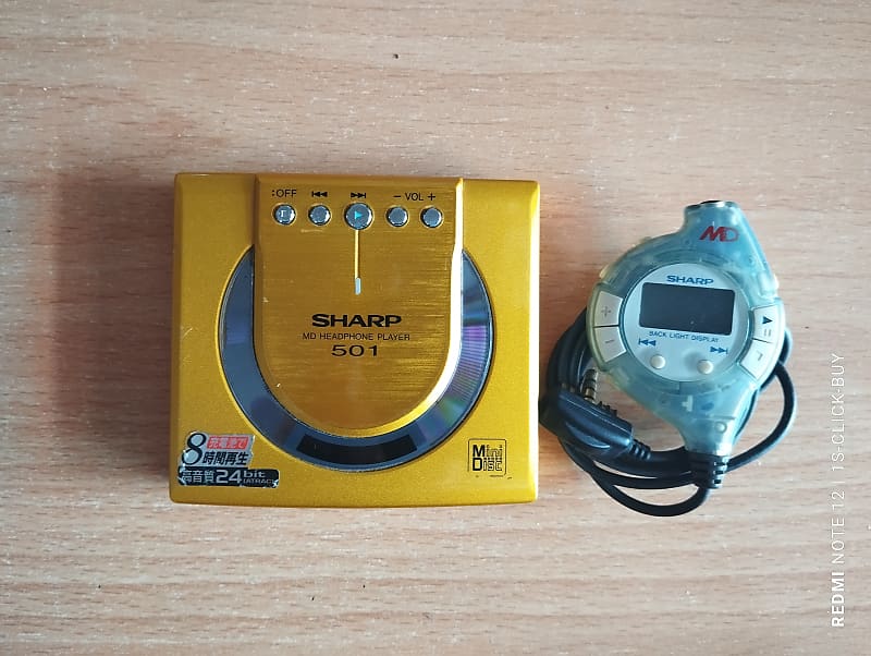 SHARP MD ヘッドホンプレーヤー MD-ST501-W ポータブルMDプレーヤー
