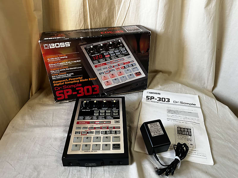 BOSS SP-303 Dr. Sample w/ box, 100V power supply, 16 MB card