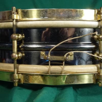Ludwig Inspiration Snare Drum c.1918-26 Black Nickel/Gold image 13