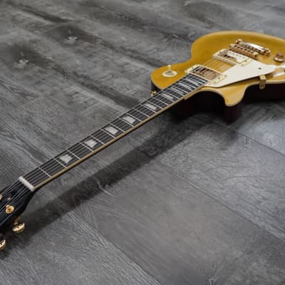 AIO SC77 Left-Handed Electric Guitar - Gold Top w/Gator GWE-LPS Case image 6