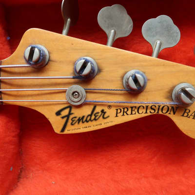 Fender  Precision  1976 Fretless Rosewood fingerboard USA Vintage bass w/ case image 4