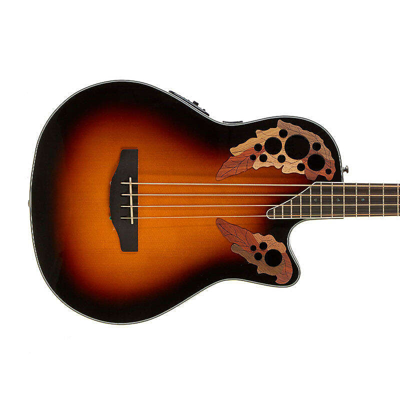 Ovation CEB441N Celebrity Elite Exotic 4String Bass Cognac Reverb