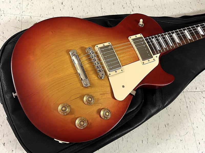 2023 Gibson USA Les Paul Tribute Electric Guitar Satin Cherry Sunburst image 1