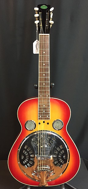 Regal RD 40 Square Neck Dobro Resonator Guitar Cherry Sunburst