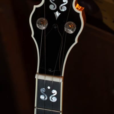 Deering Calico 5 String Curly Maple Resonator Banjo w/Spikes Installed #AX45 image 5