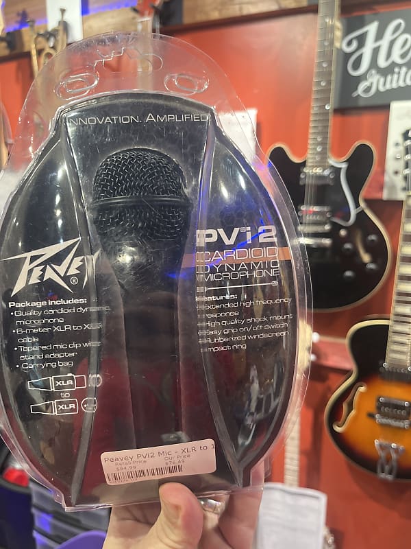 Peavey PVi 2 Cardioid Dynamic Microphone w/ XLR Cable | Reverb