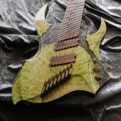 GB Liuteria Boutique guitar Sephiroth 8 string fanned image 2