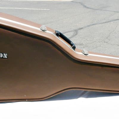 Vintage 70's Ovation Brown Deep Bowl Round Back Acoustic Hardshell 