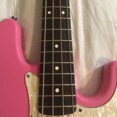 Custom Pink 2001 Mark Hoppus Fender Bass w/ Hardshell image 15