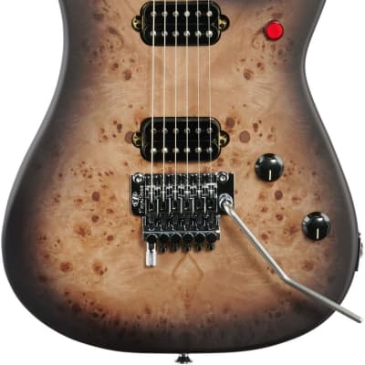 EVH 5150 Series Deluxe Electric Guitar, Poplar Burl Black Burst, Used-Blemished image 2