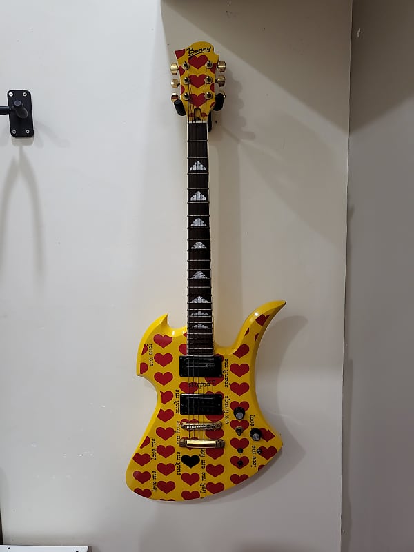 Fernandes  Burny MG-145S hy Heart Yellow (hide Signature Guitar) 2012 Yellow image 1