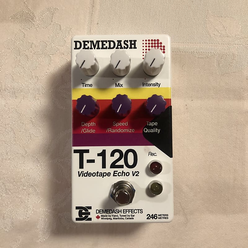 Brand New Demedash T120 V2 Video Tape Echo aged VHS lofi Reverb
