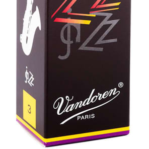 Vandoren SR423 Jazz ZZ Tenor Sax Reeds - Strength 3 (Box of 5)