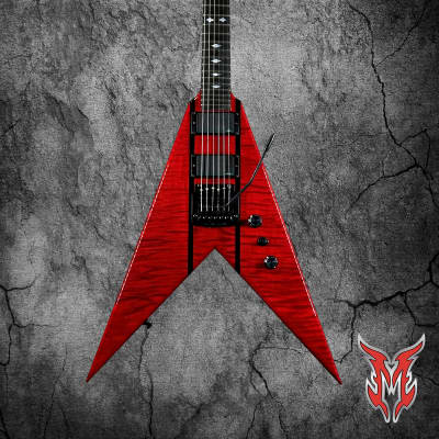 B.C. Rich Custom Shop Speed V 2024 - Transparent Red | Reverb
