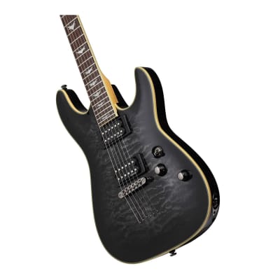 Schecter Omen Extreme 6-String Electric Guitar (See-Thru Black) image 2