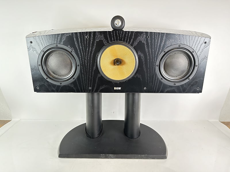 B&amp;W Bowers &amp; Wilkins Nautilus HTM1 Center Speaker w/ Stand (Single)  			