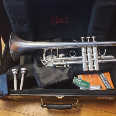 Bach Stradivarius 180S37 Silver Trumpet--Chem Cleaned, Serviced, Extras! image 1