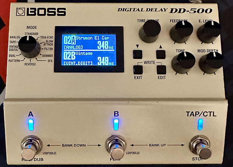 BOSS Digital Delay DD-500 ファームウェア最新 Boss DD500 Digital Delay - Big Dudes Music City