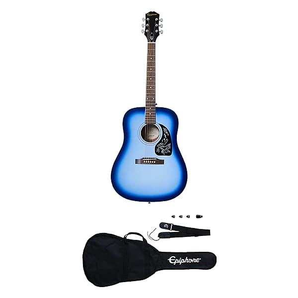 Epiphone Starling Acoustic Guitar Starter Pack - Starlight Blue x2470