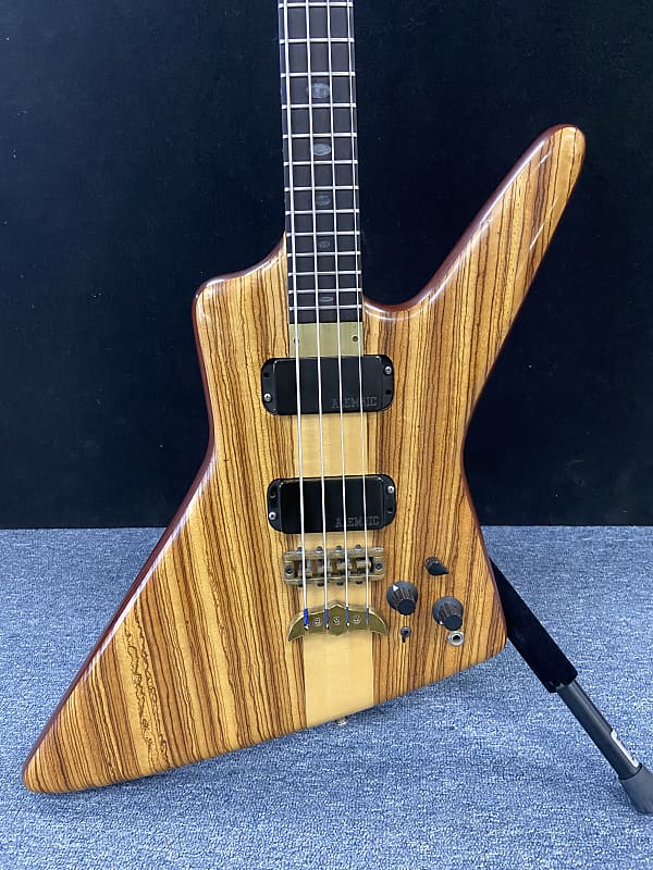 Alembic Exploiter Neck Thru Bass 1984 USA. Zebrawood w/Hard