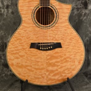 Ibanez EW20 QME Natural Gloss Quilted Maple Acoustic Electric Reverb