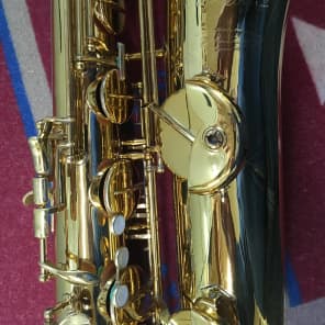 H Couf Superba II Low Bb Baritone Saxophone Gold Lacquer(Keilworth) image 6